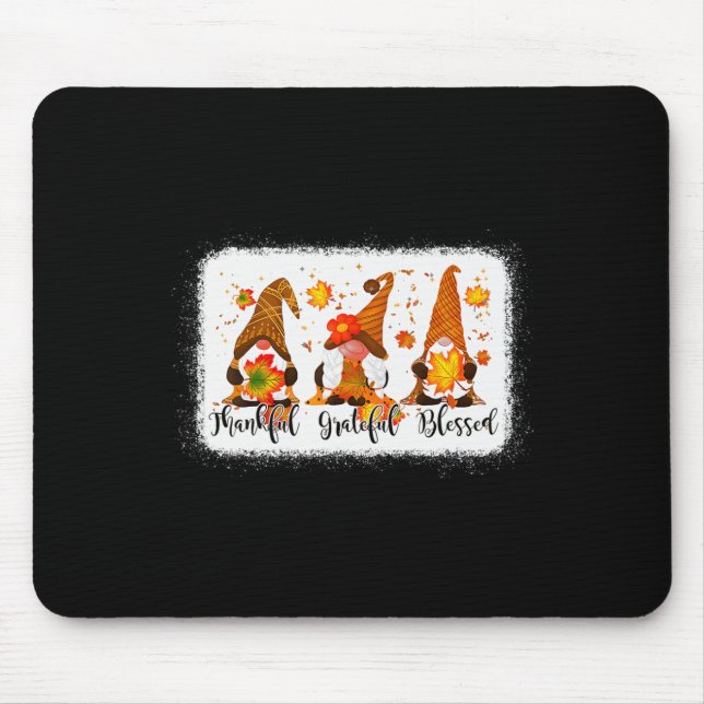 Dankbar für den glücklichen gesegneten Fall Gnomes Mousepad (Vorne)