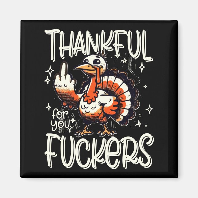 Dankbar für dich Forers Erntedankfest Glücklicher  Magnet (Vorne)