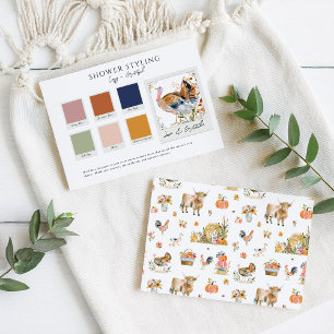 Dankbar für Dich   Herbst-Babyshower-Kleidungsfarb Begleitkarte