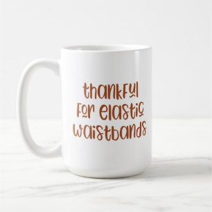 Dankbar für elastische Bundbänder Lustiger Ernteda Kaffeetasse