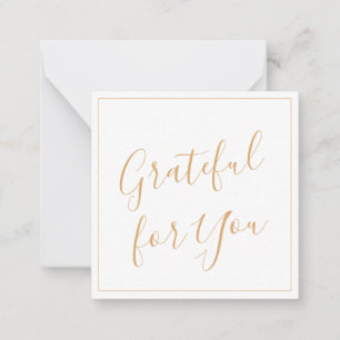 Dankbar für Ihr Script Mitteilungskarte