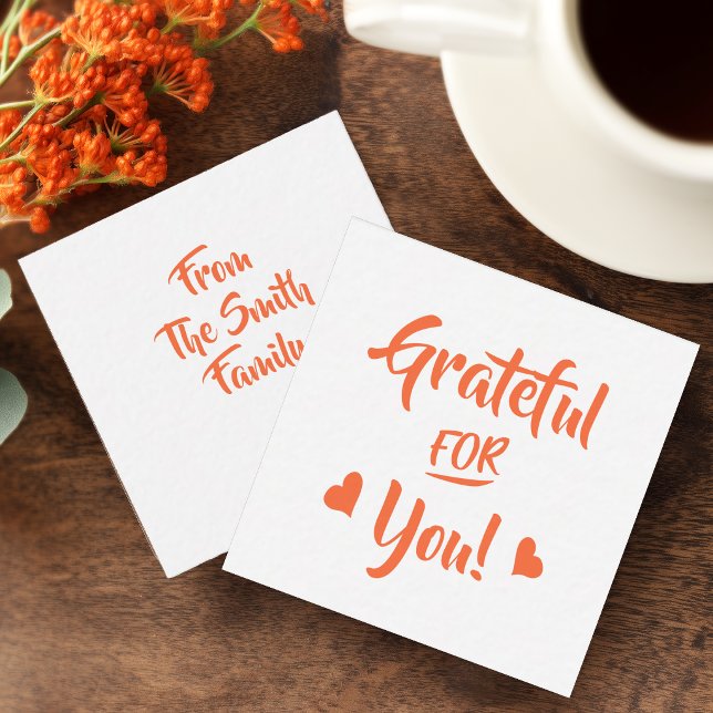 Dankbar für Ihre Note Card Mitteilungskarte (Grateful for You Gift Enclosure Card)