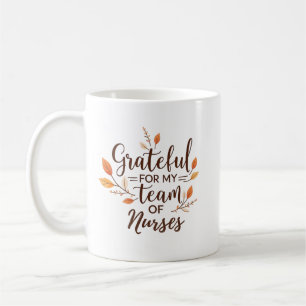 Dankbar für mein Team Personalisierter Krankenpfle Kaffeetasse