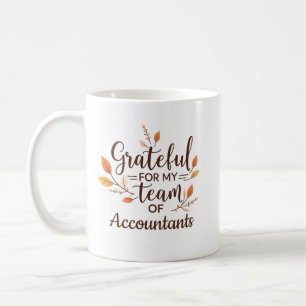 Dankbar für mein Team von Buchhaltern Personalisie Kaffeetasse