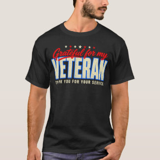 Dankbar Für Mein Veteran-T-Shirt T-Shirt