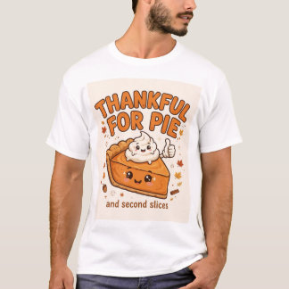 Dankbar für Pie — Pumpkin Pie Thanksgiving T-Shirt
