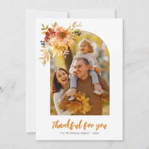 Dankbar für Sie, Erntedank Foto Grußkarte Dankeskarte