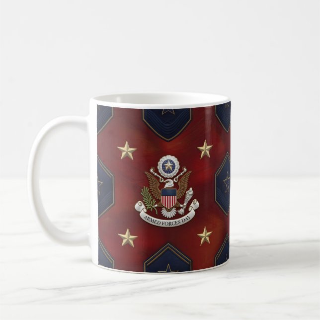 Dankbar für unsere Streitkräfte Kaffeetasse (Links)