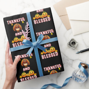 Dankbar Gesegnet 23 US Maple November Erntedank Geschenkpapier