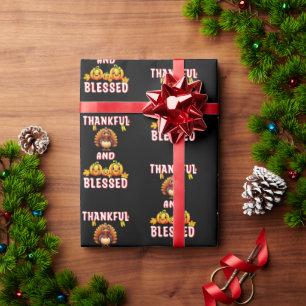 Dankbar Gesegnet 23 US Maple November Erntedank Geschenkpapier