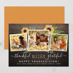 Dankbar gesegnet dankbar   Erntedank Einladung