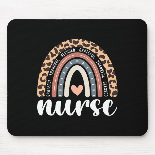 Dankbar, gesegnet, Erntedank der Krankenschwester  Mousepad (Vorne)