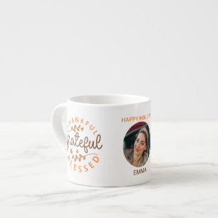 Dankbar Gesegnet Erntedankfest Foto Espressotasse