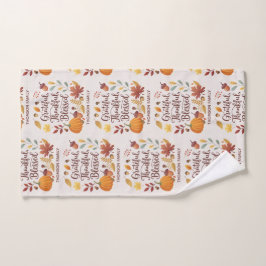 Dankbar Gesegnet Erntedankfest Herbst Handtuch