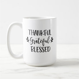 Dankbar, gesegnet kaffeetasse