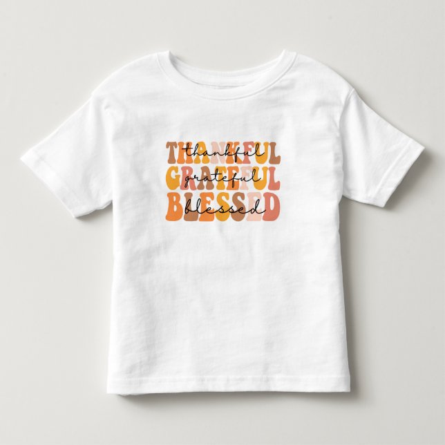 Dankbar, gesegnet kleinkind t-shirt (Vorderseite)