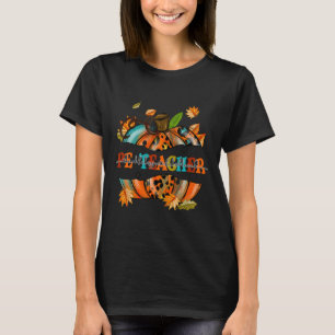 Dankbar, gesegnet Lehrer Pumpkin Autum T-Shirt