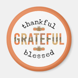 Dankbar, gesegnet Niedlich Fall Erntedank Magnet