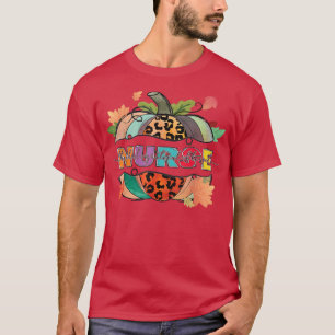 Dankbar, gesegnet Nurse Pumpkin Leopard Au T-Shirt