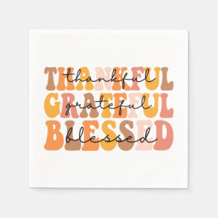 Dankbar, gesegnet serviette