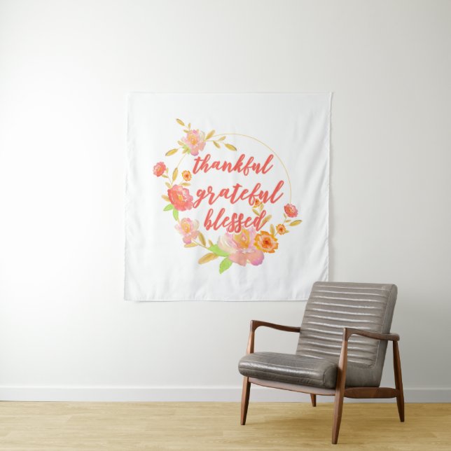 Dankbar, gesegnet wandteppich (Beispiel)