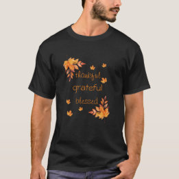 Dankbar gesegnete Herbstlaub im Herbst T-Shirt