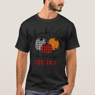Dankbar gesegnete Pop Pop Buffalo Kariert Th T-Shirt