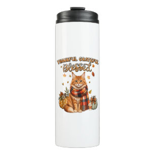 Dankbar Gesegneter Katzen-Erntedankfest Thermosbecher