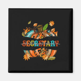 Dankbar, gesegneter Sekretär, Pumpkin Herbst Magnet