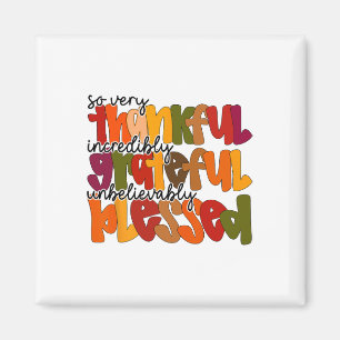 Dankbar Gesegnetes Shirt Thanksgiving Frauen Magnet