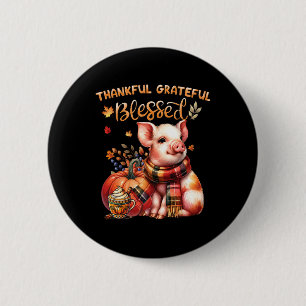 Dankbar gesegnetes Tierfleisch Fall Y'a Button