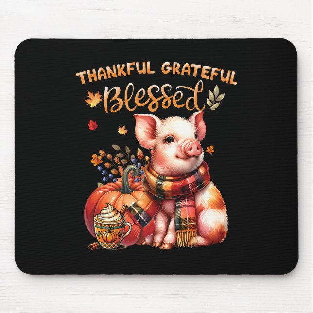 Dankbar gesegnetes Tierfleisch Fall Y'a Mousepad (Vorne)