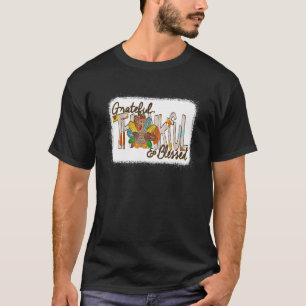 Dankbar Glücklicherweise Selig Fall Erntedank der T-Shirt