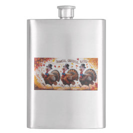 Dankbar Glückwunsch zum Erntedankfest Flachmann