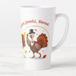 Dankbar Glückwunsch zum Erntedankfest Milchtasse