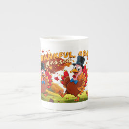 Dankbar Glückwunsch zum Erntedankfest Prozellantasse