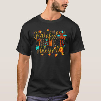 Dankbar Gott gesegnete Pumpkin Türkei Familie Die T-Shirt