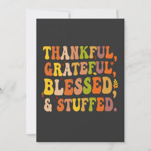 Dankbar Grateful gesegnet & getufft Funny Türkei Einladung