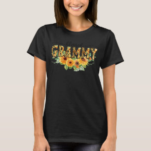 Dankbar Grateful gesegnet Grammy Sonnenblume Thank T-Shirt