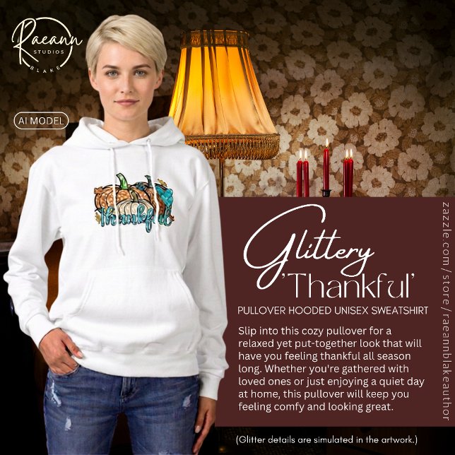 'Dankbar' Kapuzenpullover Unisex Sweatshirt (Von Creator hochgeladen)