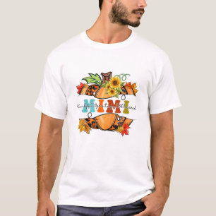Dankbar Mimi Leopard Pumpkin Thanksgivin T-Shirt