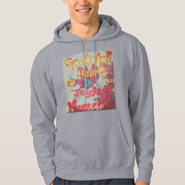Dankbar sein hoodie (Vorderseite)