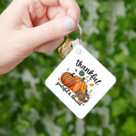 Dankbar Seligen Autumn Pumpkin Schlüsselanhänger