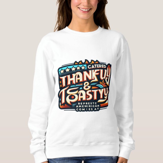 Dankbar & Toasty 2024 Sweatshirt (Vorderseite)