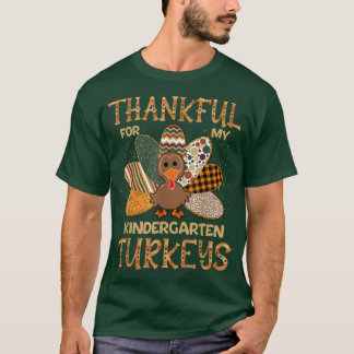Dankbar Türkei Leopard Print Fall Flannels Costum T-Shirt