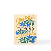 Dankbar über die Maßnahme - HandGezeichnet Blumend