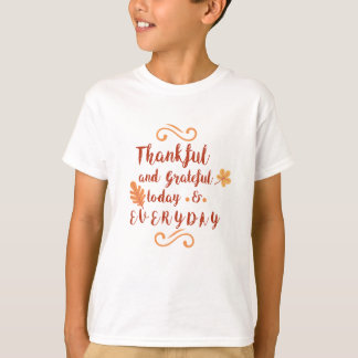 dankbar und dankbar Erntedankfest T-Shirt