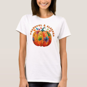 Dankbar und gesegnet Autumn Pumpkin T-Shirt