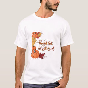 Dankbar und gesegnet: Ein gemütlicher Erntedank er T-Shirt