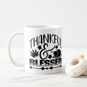 Dankbar und gesegnet kaffeetasse